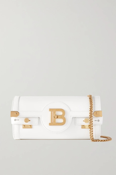 유럽직배송 발망 숄더백 BALMAIN B-Buzz 23 chain-embellished leather shoulder bag 34344356236921968
