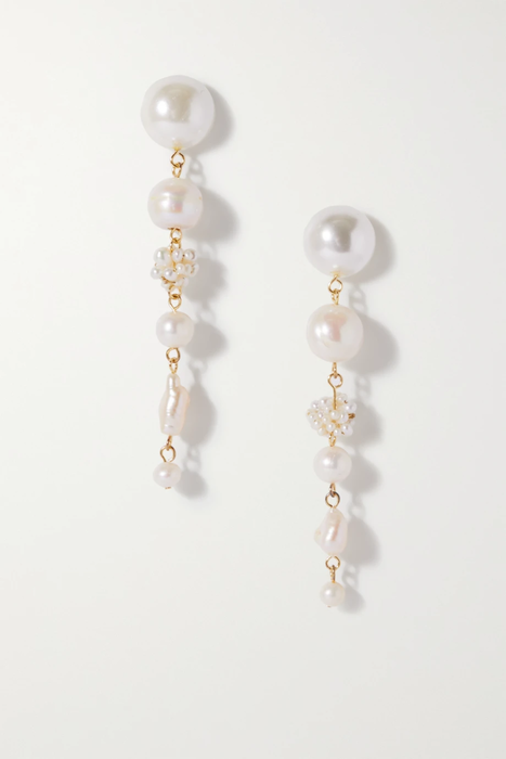 유럽직배송 컴플리티드워크 귀걸이 COMPLETEDWORKS Gold vermeil pearl earrings 32027475399572629