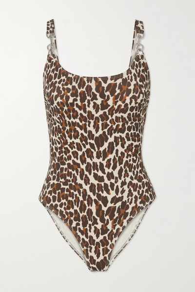 유럽직배송 토리버치 TORY BURCH Embellished leopard-print swimsuit 36856120584984691