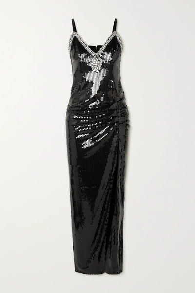 유럽직배송 알렉산드라리치 ALESSANDRA RICH Crystal-embellished sequined chiffon gown 33258524072674965