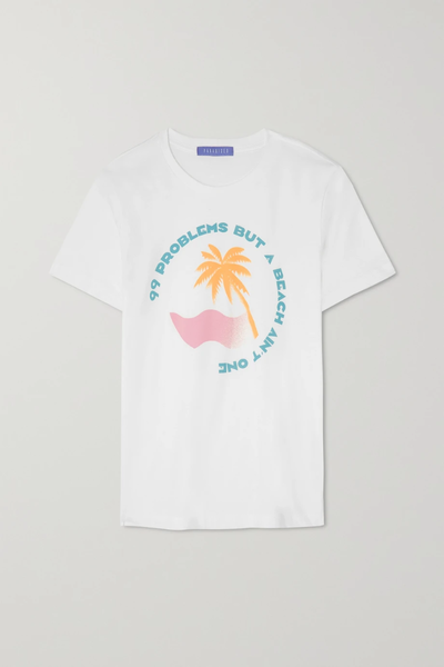 유럽직배송 PARADISED Spray Palm printed cotton-jersey T-shirt 36856120584973134