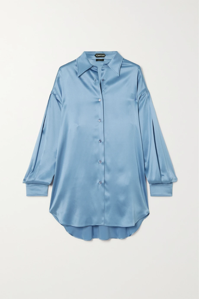 유럽직배송 톰포드 셔츠 TOM FORD Oversized silk and Lyocell-blend satin shirt 33258524071968114