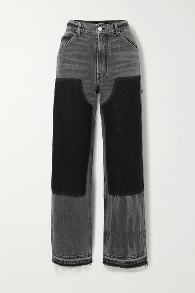 유럽직배송 아미리 AMIRI Carpenter paneled high-rise straight-leg jeans 24772899113274902