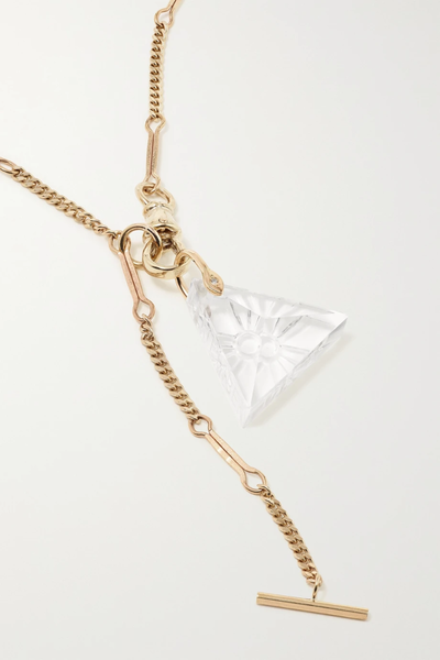 유럽직배송 PASCALE MONVOISIN Petra N°4 + Romy 9-karat gold, crystal and diamond necklace 17411127377029928