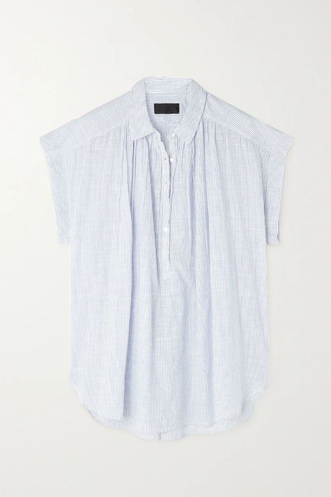 유럽직배송 닐리로탄 NILI LOTAN Normandy striped cotton-voile blouse 33258524071916096