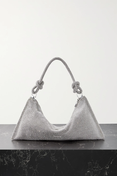 유럽직배송 컬트가이아 숄더백 CULT GAIA Hera mini crystal-embellished satin shoulder bag 22527730566161635
