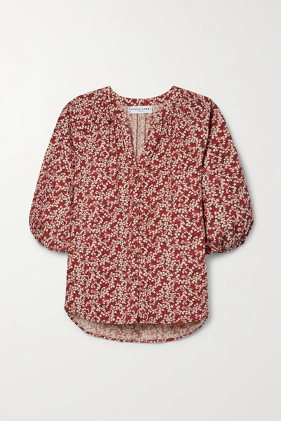 유럽직배송 어피스아파트 블라우스 APIECE APART Mitte floral-print organic cotton-poplin blouse 33258524072832443
