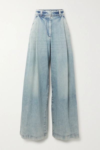 유럽직배송 브루넬로쿠치넬리 BRUNELLO CUCINELLI Faded high-rise wide-leg jeans 29419655932434141