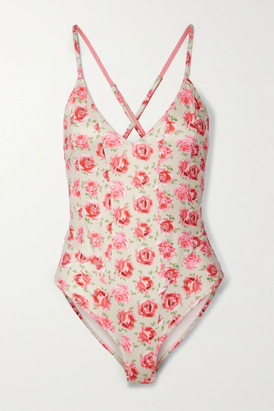유럽직배송 러브샤크팬시 LOVESHACKFANCY Shailee floral-print swimsuit 33258524072012772