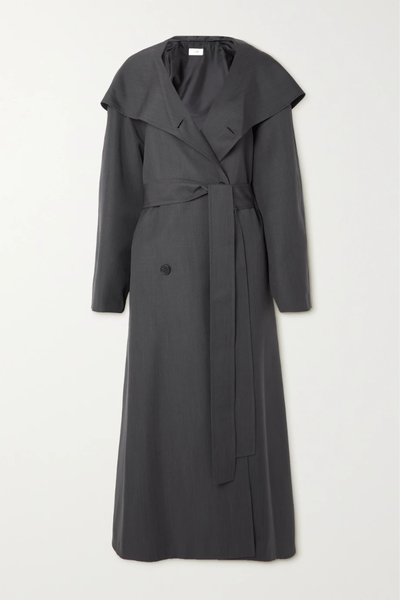 유럽직배송 더로우 코트 THE ROW Augusta belted hooded double-breasted wool and mohair-blend coat 38063312419858359