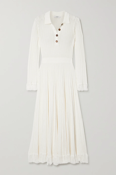 유럽직배송 메리시아 셔츠원피스 MARYSIA Mobjack fringed crocheted cotton-blend shirt dress 27086482324435006