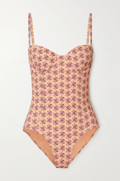 유럽직배송 토리버치 TORY BURCH Floral-print underwired swimsuit 34344356236523120