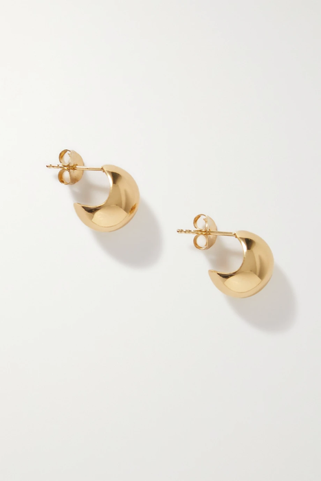 유럽직배송 컴플리티드워크 귀걸이 COMPLETEDWORKS Gold-plated hoop earrings 32027475399572615