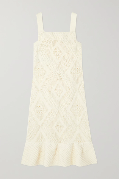 유럽직배송 질샌더 원피스 JIL SANDER Crochet-knit cotton-blend midi dress 24772899113295443