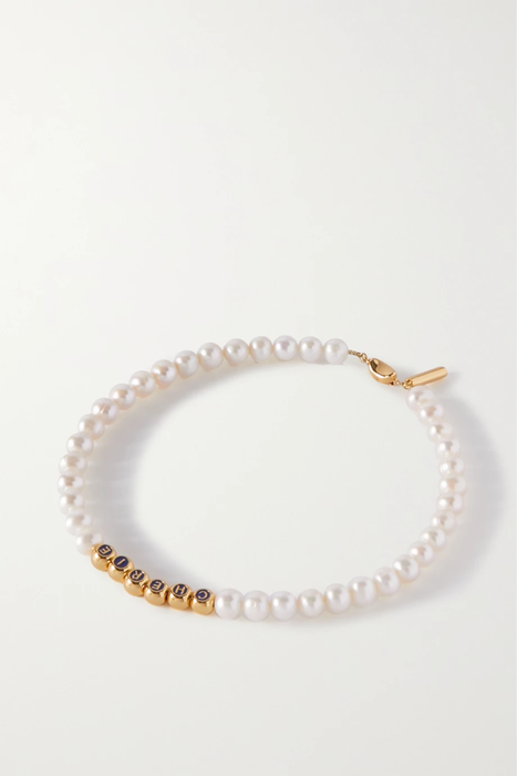 유럽직배송 타임리스펄리 목걸이 TIMELESS PEARLY Gold-tone, pearl and enamel necklace 34344356237110666