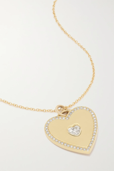 유럽직배송 제니퍼메이어 목걸이 JENNIFER MEYER Heart 18-karat gold diamond necklace 36856120585611384