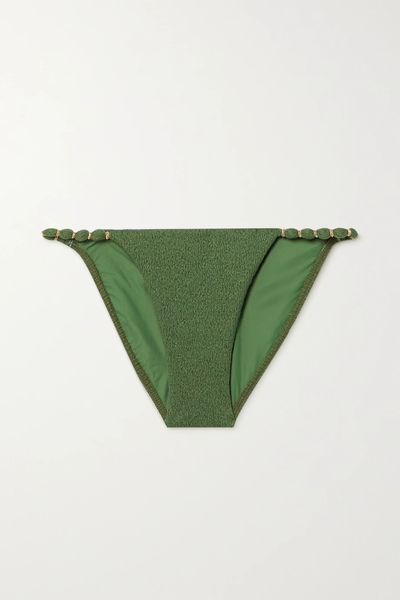 유럽직배송 VIX Embellished seersucker bikini briefs 29419655932406550