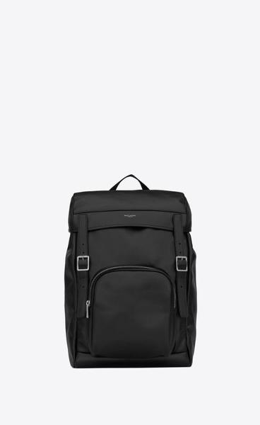 유럽직배송 입생로랑 백팩 SAINT LAURENT city flap backpack in matte leather and nylon 6838570AYAF1000