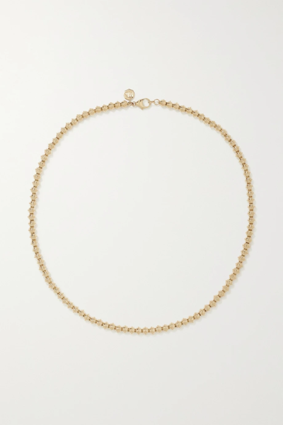 유럽직배송 MARLO LAZ Mini Squash Blossom 14-karat gold necklace 38063312420000648