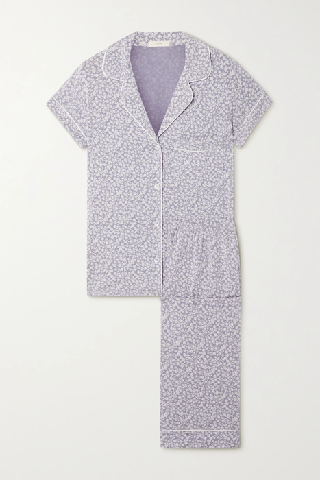 유럽직배송 에버제이 파자마 세트 EBERJEY Piped floral-print stretch-TENCEL modal pajama set 28941591746676335