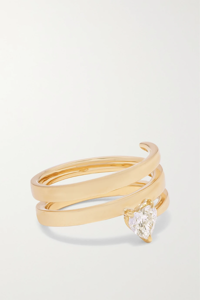 유럽직배송 아니타고 반지 ANITA KO Coil 18-karat gold diamond ring 29419655932266925