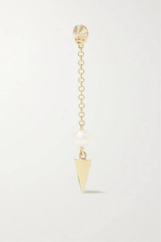 유럽직배송 마리아타쉬 싱글 귀걸이 MARIA TASH 20mm Pendulum Spike 14-karat gold pearl single earring 32027475399557718