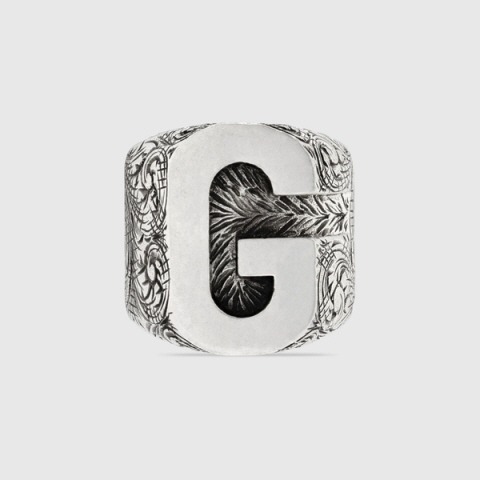 유럽직배송 구찌 반지 GUCCI G letter ring in silver 554246J84000811