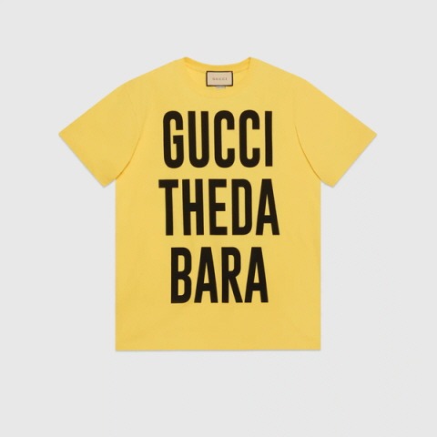 유럽직배송 구찌 티셔츠 GUCCI &#039;Gucci Theda Bara&#039; print T-shirt 548334XJEI67419
