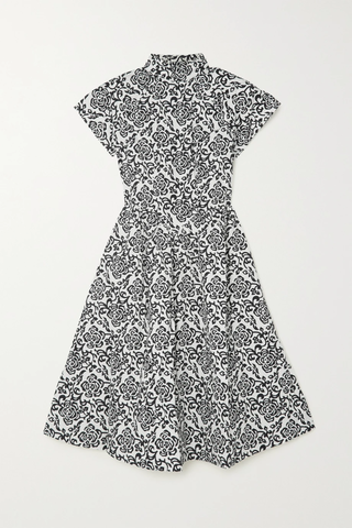유럽직배송 바체바 원피스 BATSHEVA Virginia cutout floral-print cotton-poplin dress 32027475400317075