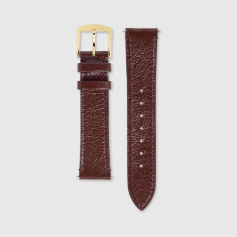 유럽직배송 구찌 GUCCI Grip leather watch strap, 35mm 595934I86A06003
