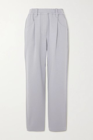 유럽직배송 브루넬로쿠치넬리 팬츠 BRUNELLO CUCINELLI Pleated cotton-blend stretch-jersey tapered pants 38063312420399703