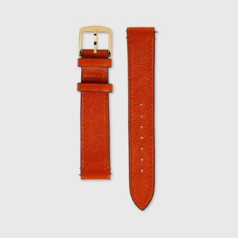 유럽직배송 구찌 GUCCI Grip leather watch strap, 35mm 595930I86A08604