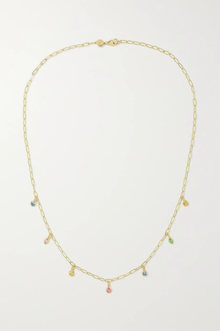 유럽직배송 SORELLINA Monroe 18-karat gold sapphire necklace 43769801097807623