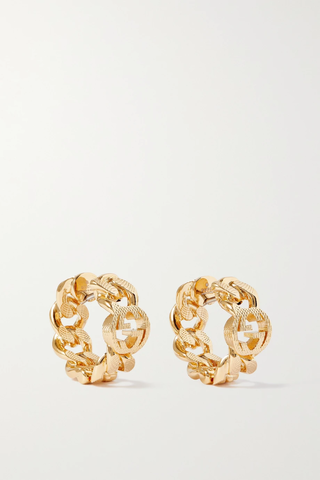 유럽직배송 구찌 귀걸이 GUCCI Gold-tone hoop earrings 1647597277504156