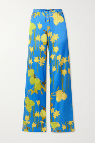 유럽직배송 베르나데트 파자마 팬츠 BERNADETTE Louis floral-print stretch-silk satin pajama pants 38063312420748453