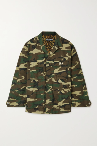 유럽직배송 돌체앤가바나 자켓 DOLCE &amp; GABBANA Embellished camouflage-print cotton-ripstop jacket 34344356237022344