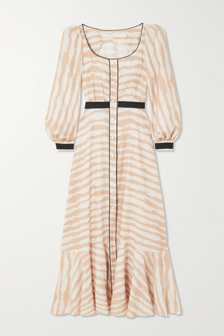 유럽직배송 ANNA MASON Phoebe tiered striped linen maxi dress 33258524072724911