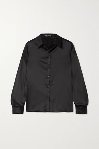 유럽직배송 톰포드 셔츠 TOM FORD Silk and Lyocell-blend satin shirt 33258524071968100