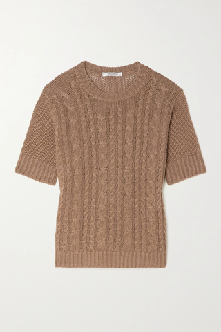 유럽직배송 막스마라 스웨터 MAX MARA Drina cable-knit linen sweater 29419655932408375