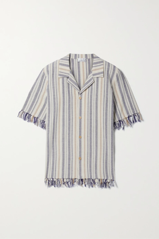 유럽직배송 미구엘리나 셔츠 MIGUELINA Briar fringed striped cotton shirt 33258524072411431
