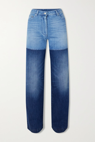 유럽직배송 피터 도 청바지 PETER DO Two-tone organic high-rise straight-leg jeans 32027475400289405