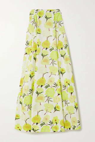 유럽직배송 베르나데트 스커트 BERNADETTE Kennedy floral-print taffeta maxi skirt 38063312420748531