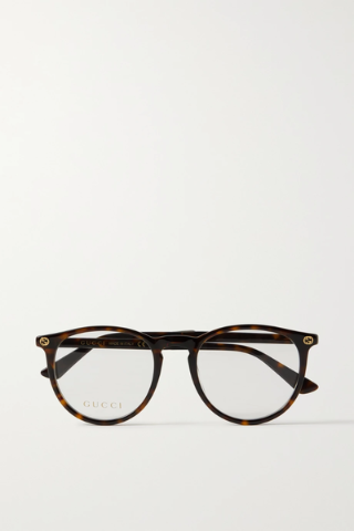 유럽직배송 구찌 GUCCI EYEWEAR Round-frame tortoiseshell acetate optical glasses 38063312419905718
