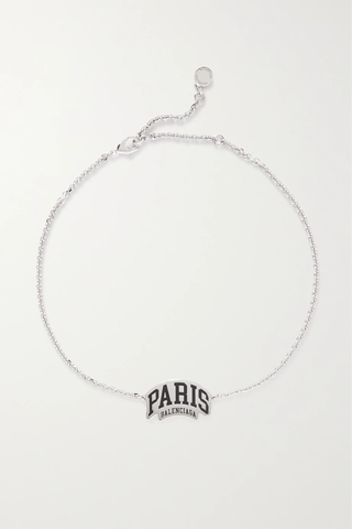 유럽직배송 발렌시아가 목걸이 BALENCIAGA Paris silver-tone necklace 38063312420269728