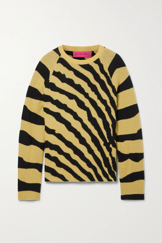 유럽직배송 엘더스테이츠먼 스웨터 THE ELDER STATESMAN Tiger oversized jacquard-knit cashmere sweater 34344356237695726