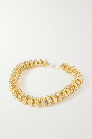 유럽직배송 PEARL OCTOPUSS.Y Oversized silver and gold-plated crystal necklace 38063312420785791