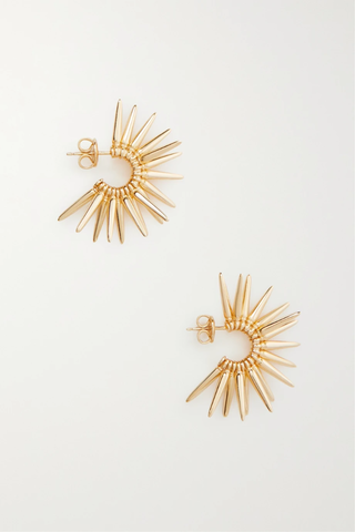 유럽직배송 보테가베네타 귀걸이 BOTTEGA VENETA Cone gold-plated earrings 42247633209049571