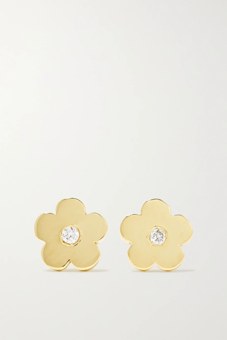 유럽직배송 제니퍼메이어 귀걸이 JENNIFER MEYER Large Daisy 18-karat gold diamond earrings 665933302785244