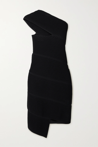 유럽직배송 보테가베네타 미니원피스 BOTTEGA VENETA Asymmetric one-shoulder ribbed knitted mini dress 38063312420167940