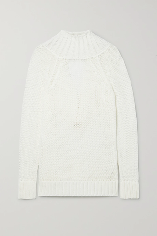 유럽직배송 카이트 스웨터 KHAITE Flora open-back cotton-blend sweater 36856120585167453